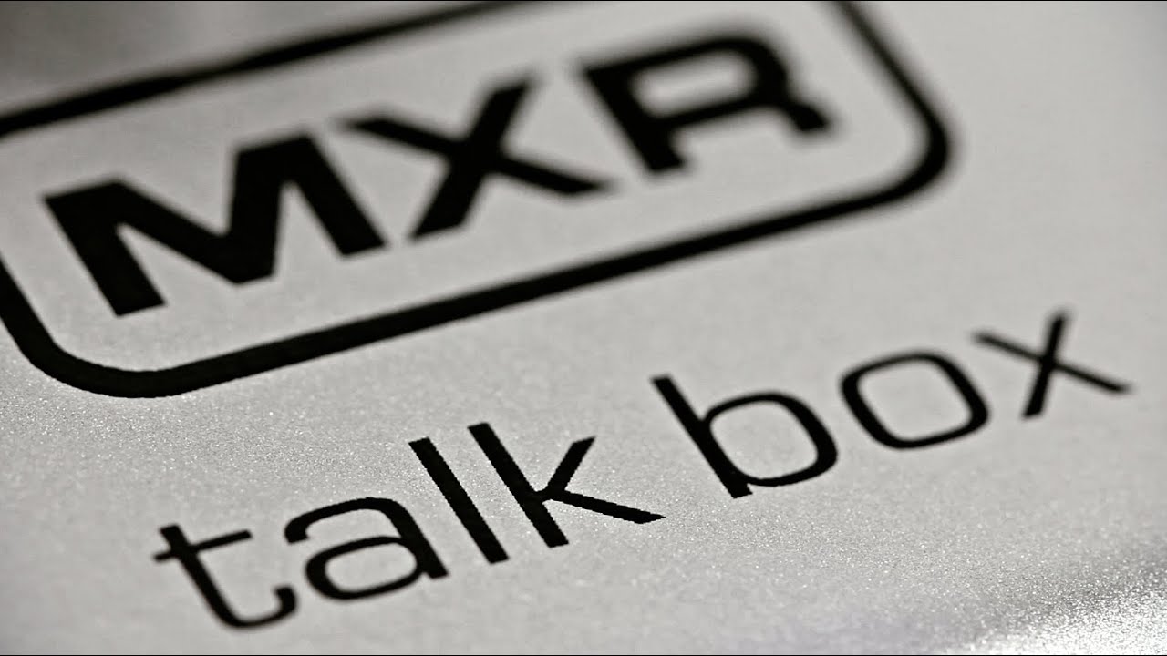 MXR Talk Box - YouTube