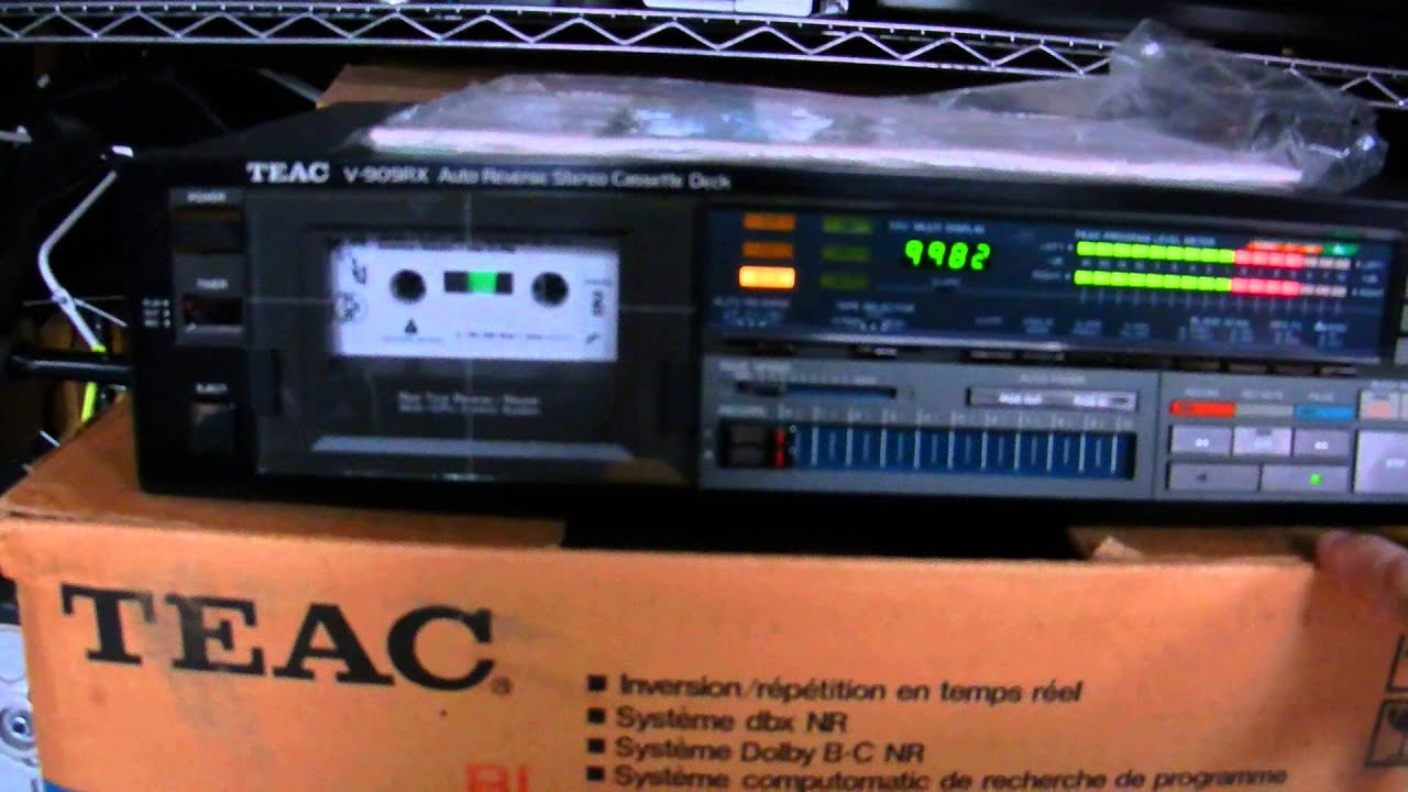 TEAC V-909 RX/1983/NEW IN THE BOX WITH WIRED REMOTE CONTROL/MANUAL