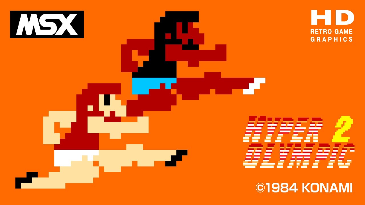MSX] Track & Field 2 / Hyper Olympic 2 [Retro Game] - YouTube