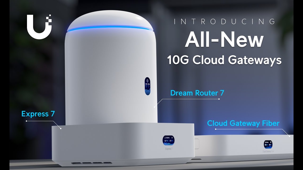 Ubiquiti Dream Router 7, Desktop 10G Cloud Gateway with Integrated