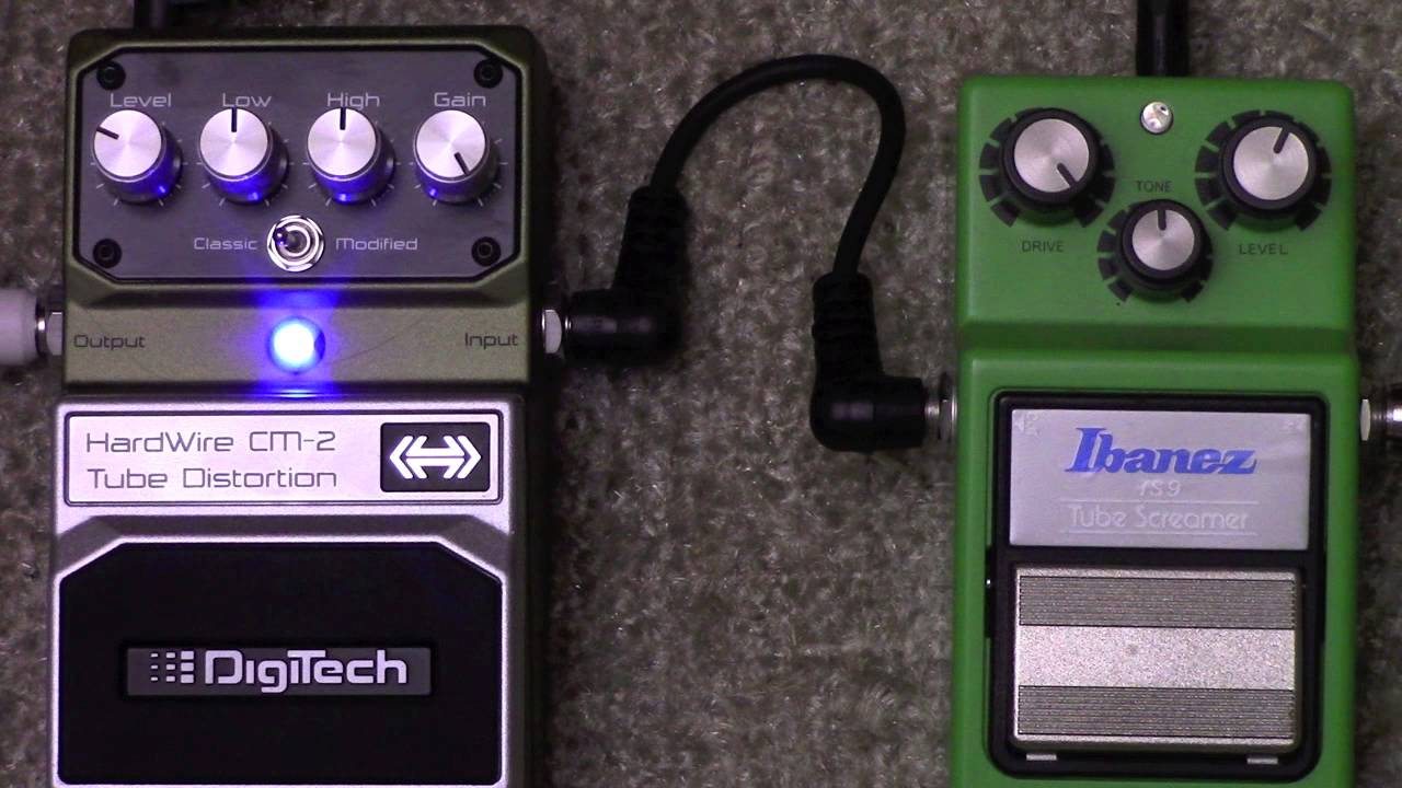 Digitech Hardwire CM-2 Tube Overdrive Vs Ibanez Tube Screamer With