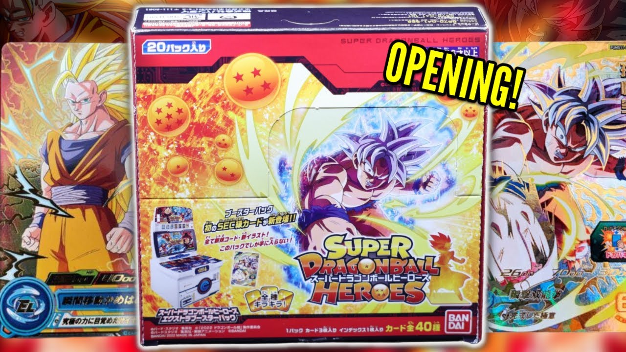 DRAGON BALL HEROES TCG BOX OPENING! (MATERED ULTRA INSTINCT IS