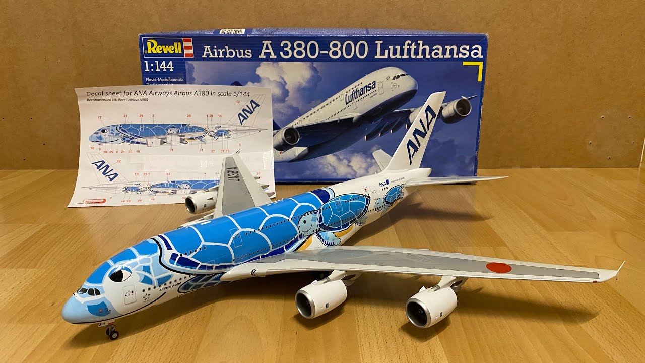 Assembly / Revell 1/144 scale Airbus A380 ANA Flying Honu „Lani