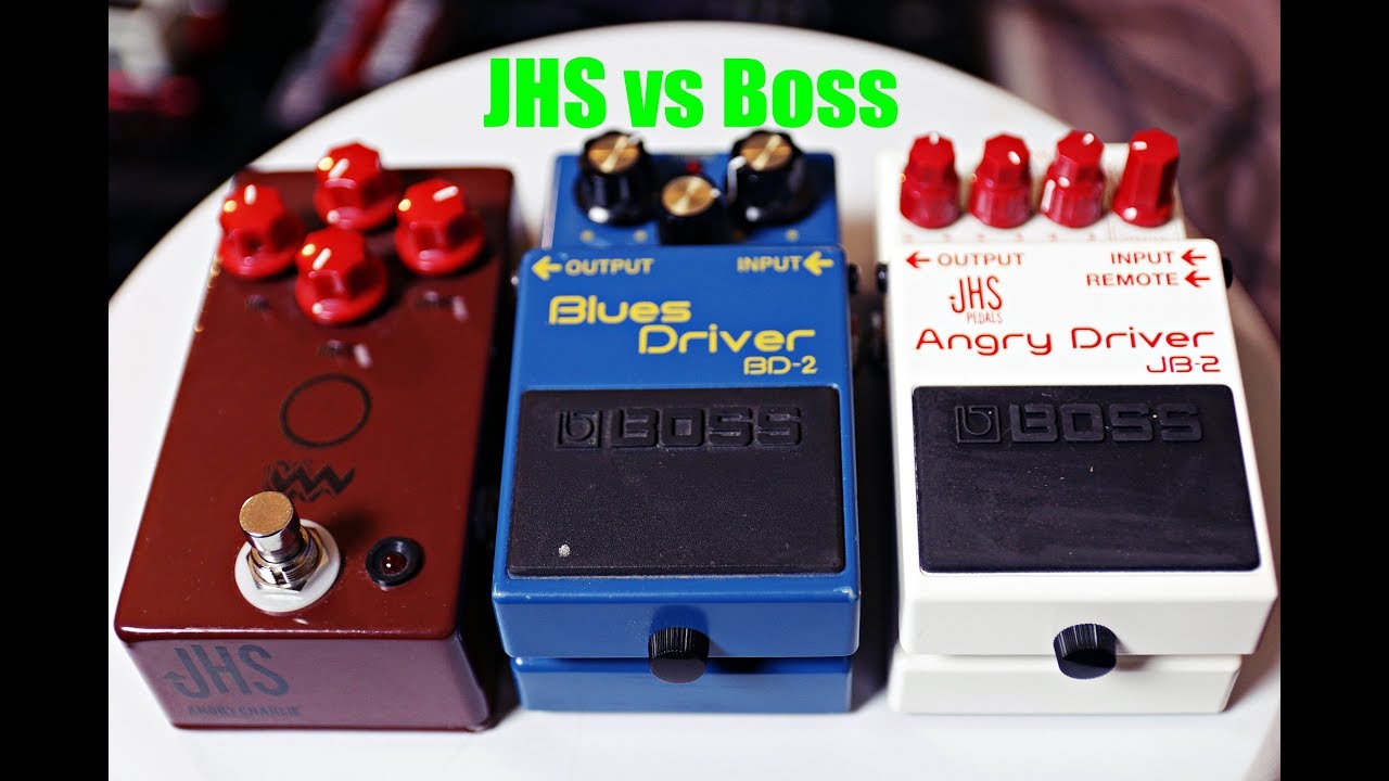 Boss BD-2 & JHS Angry Charlie vs Boss JB-2 Angry Driver (Overdrive