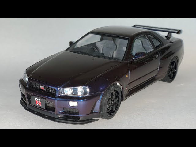 Full build] Nissan Skyline GT-R R34 make it 1/24 scale step by