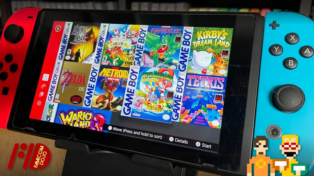 Color palette options with Game Boy for Nintendo Switch Online