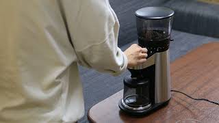 OXO バリスタブレイン スケール付グラインダー コーヒー豆挽き手順