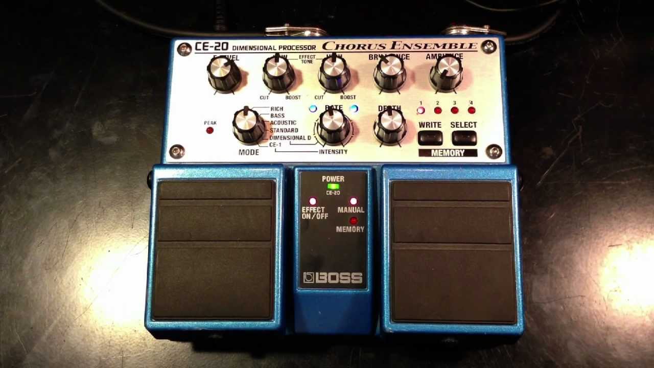 かつてのBOSSの栄光ペダル CE-20 CHORUS ENSEMBLE が気になります
