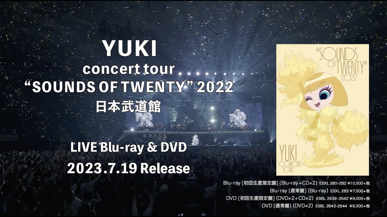 YUKI ライブビデオ『YUKI concert tour “SOUNDS OF TWENTY” 2022 日本