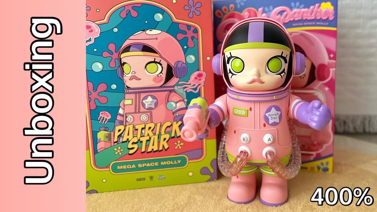 Unboxing Pop Mart Mega Space Molly 400% Patrick Star - Sponge Bob