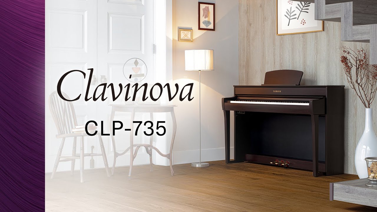 Yamaha Clavinova CLP-735 Digital Piano Overview - YouTube