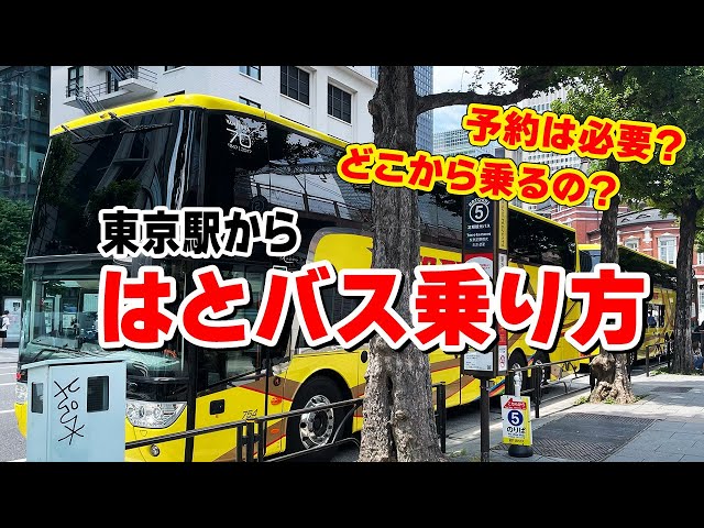 これで迷わない】はとバスの乗り方＆バス乗り場への行き方 東京駅から