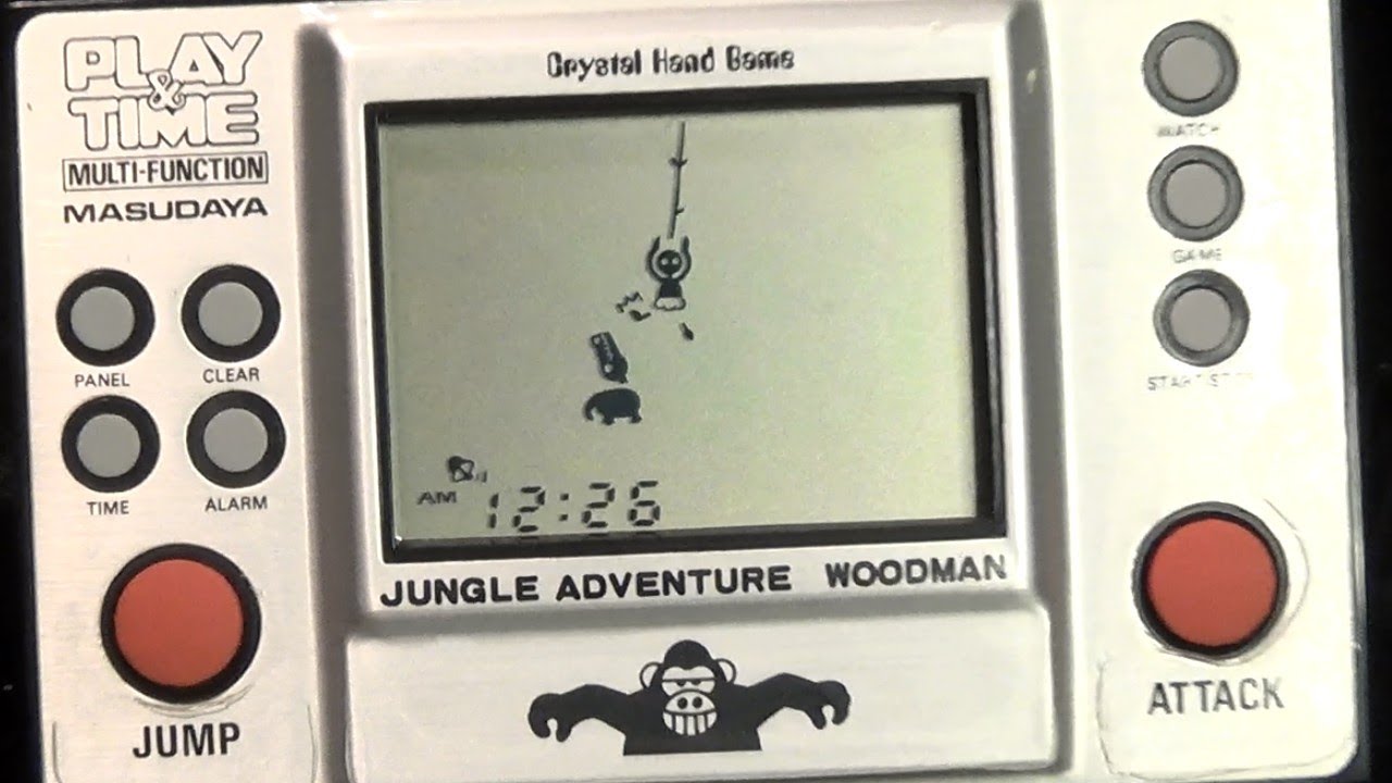 レトロ 電子ゲーム】マスダヤ プレイ＆タイム ジャングル冒険と木こり