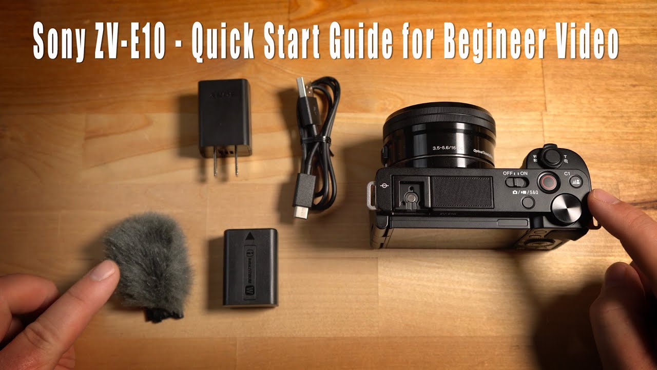 Sony ZV-E10 Quick Start Guide for Beginner Video In Studio - YouTube
