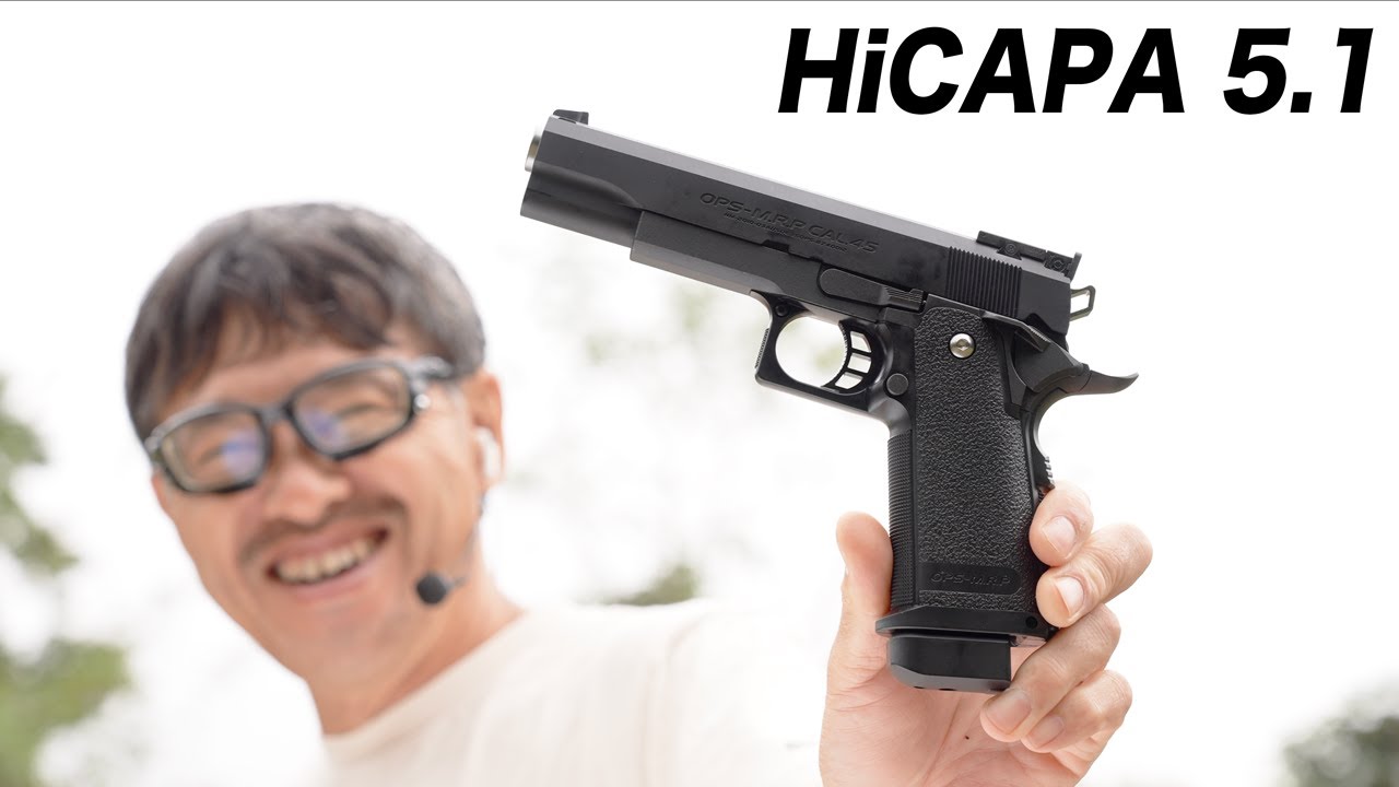 Tokyo Marui Hi-Capa 5.1 Gas Blowback Airsoft Gun Review - YouTube
