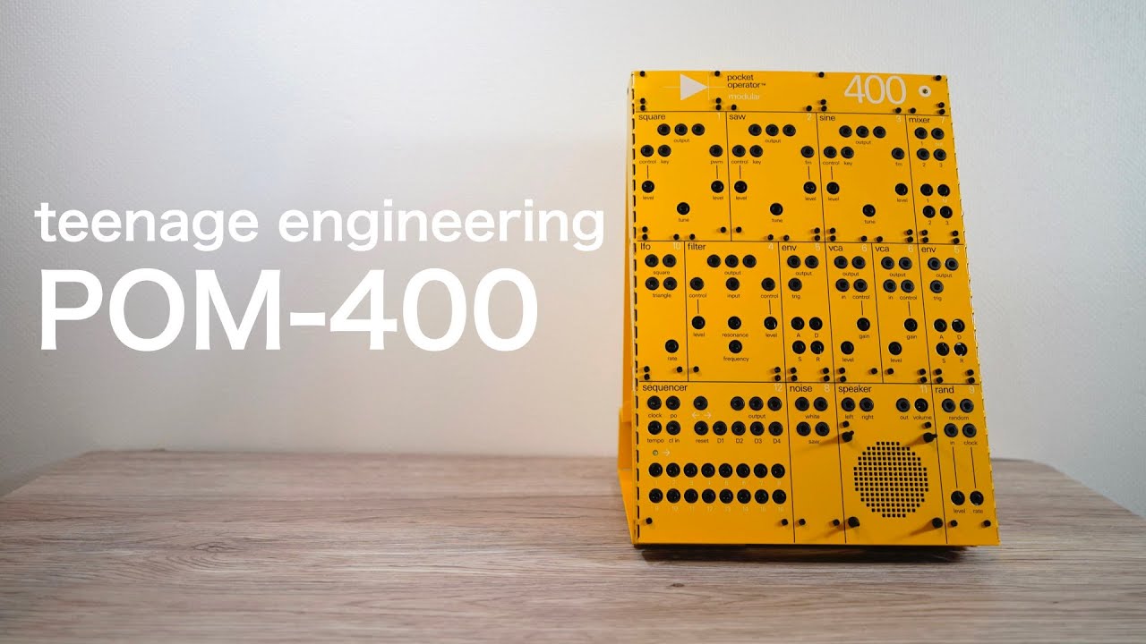 teenage engineering POM-400 video tutorial - YouTube