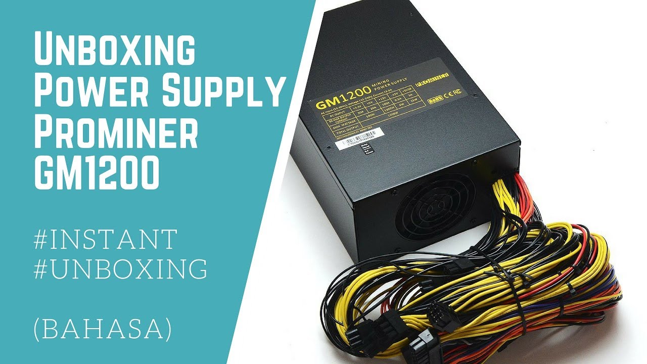 Unboxing Power Supply Prominer GM1200 Mining Edition