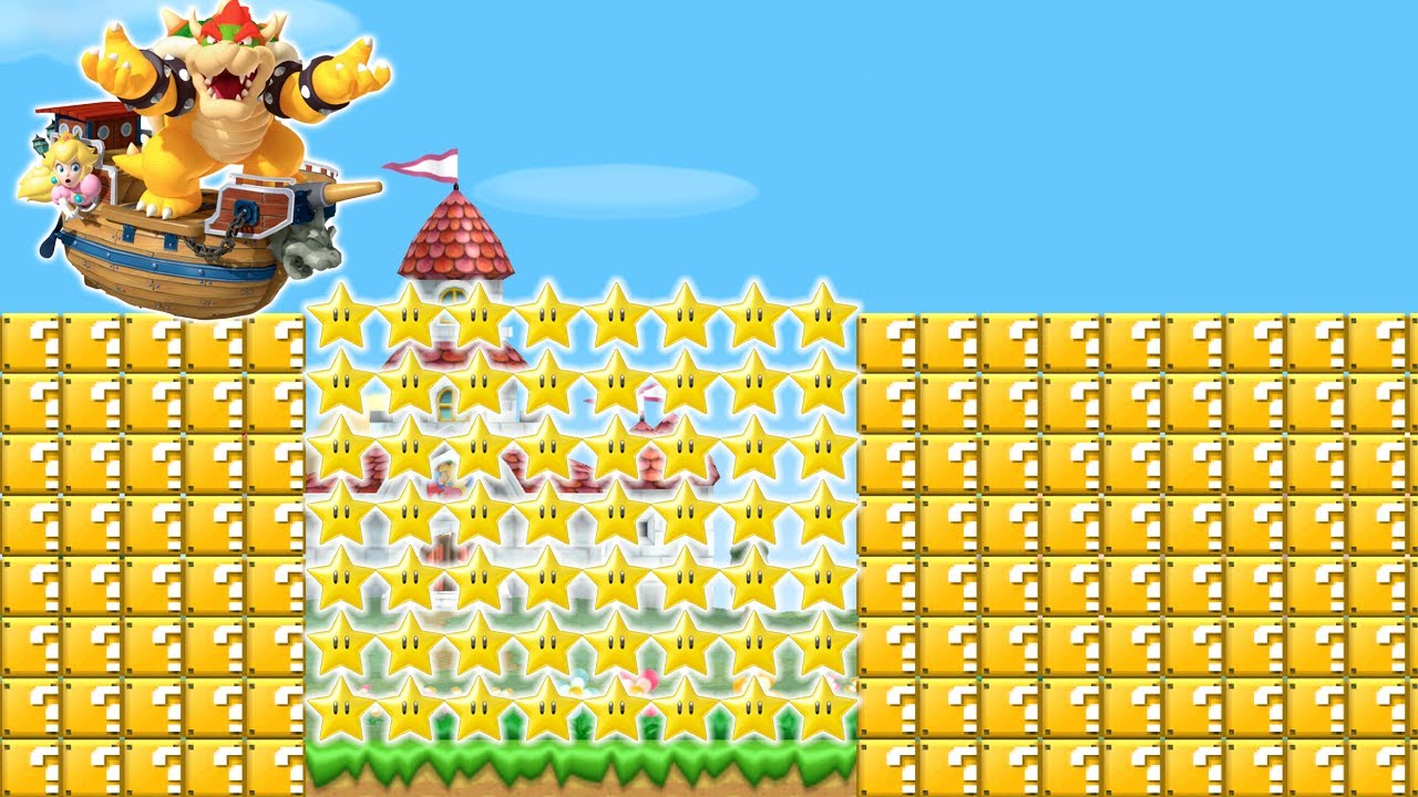 New スーパーマリオブラザーズ Wii】クッパは999のアイテムブロックを