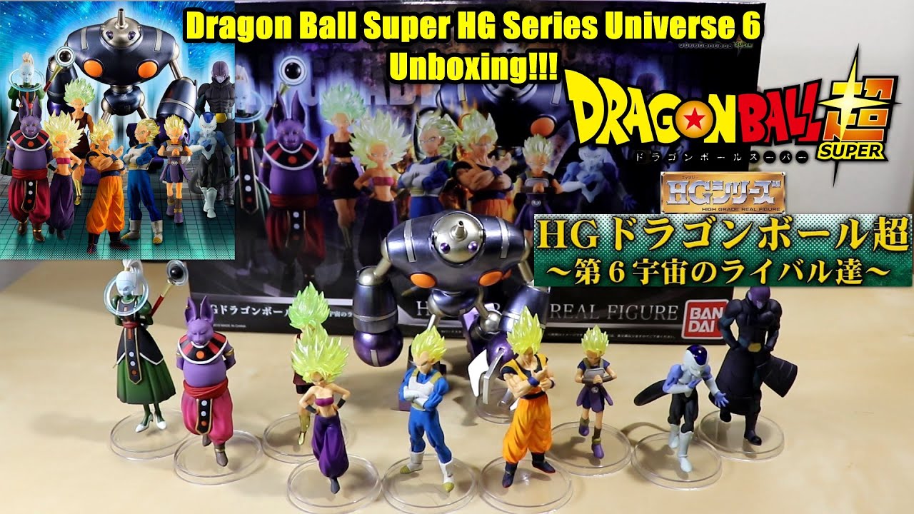 Dragon Ball Super HG Series Universe 6 Set Unboxing!!! HG