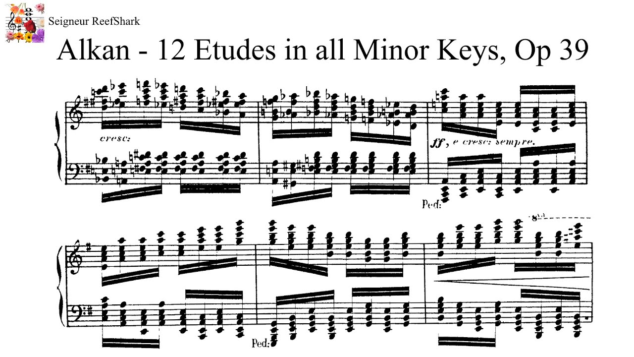 Alkan - 12 Etudes in all the Minor Keys (Smith) - YouTube