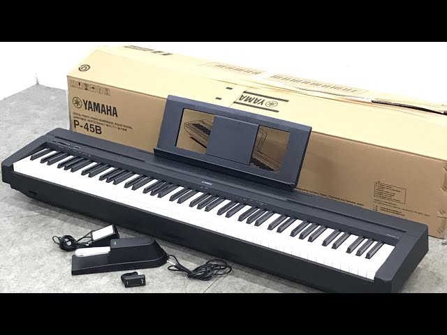 ☆YAMAHA ヤマハ P-45B 電子ピアノ 電子キーボード 2021年製 譜面台