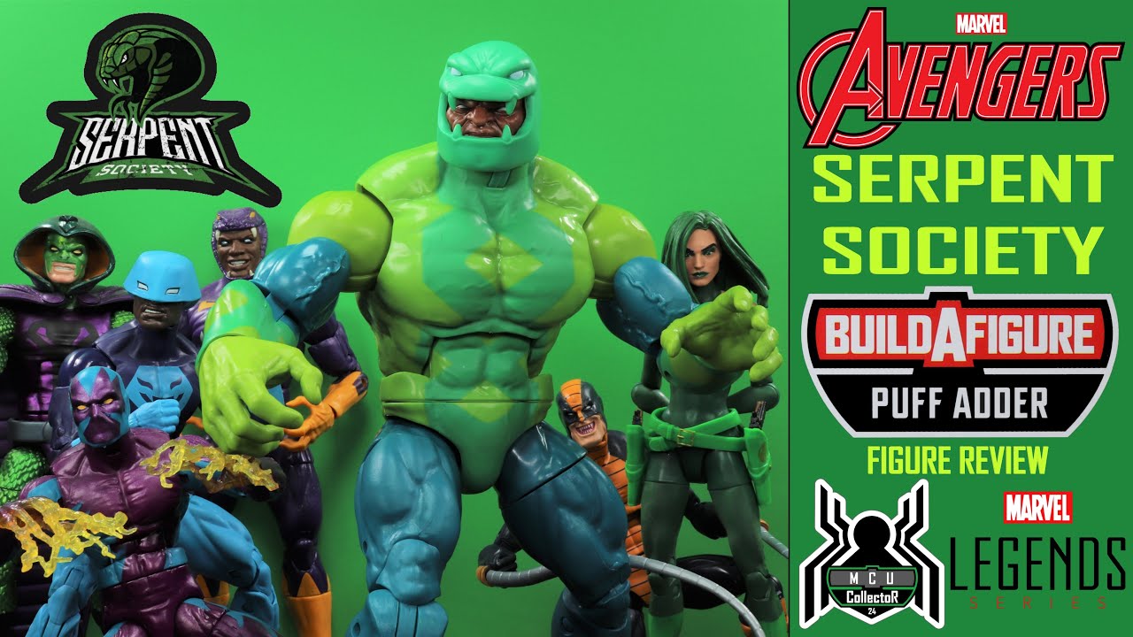 Marvel Legends PUFF ADDER BAF Build A Figure Serpent Society