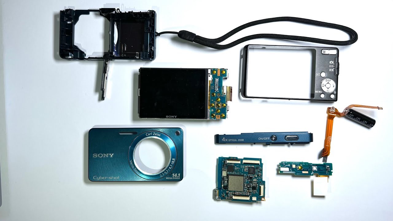 Sony Cyber shot dsc w350 disassembly - YouTube