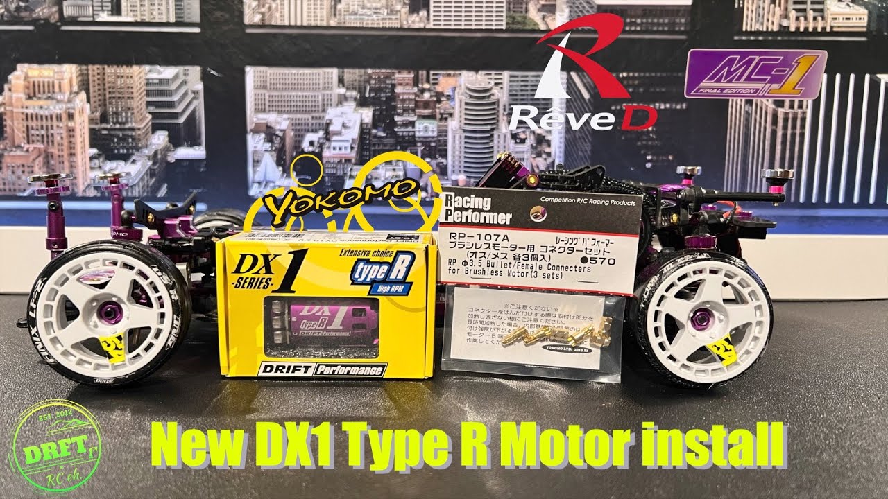 Yokomo DX1 Type R Motor - for my ReveD MC-1 - YouTube