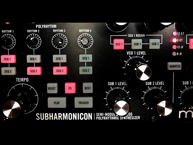 SUBHARMONICON すごいシンセサイザーを手に入れてしまった。初めての