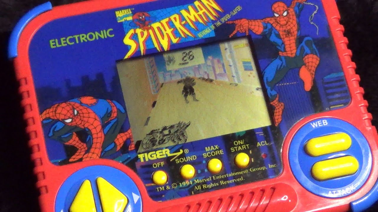 レトロ 電子ゲーム】タイガー スパイダーマン リベンジ オブ