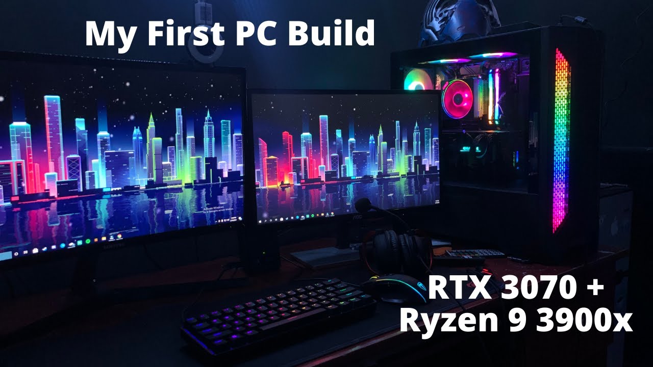 Building my first PC - AMD Ryzen 9 3900X | Nvidia RTX 3070 - YouTube