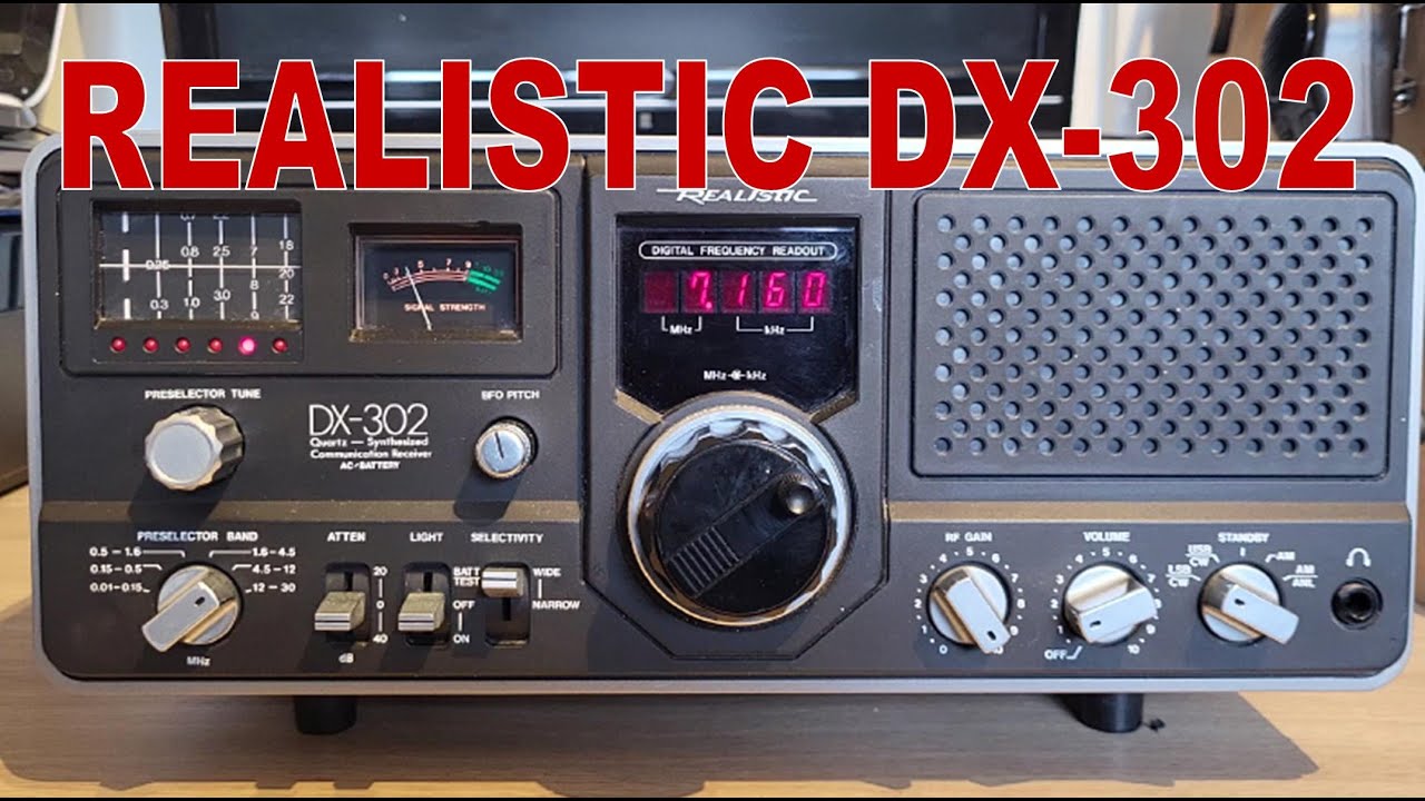Realistic DX 302 HF Shortwave Receiver - YouTube