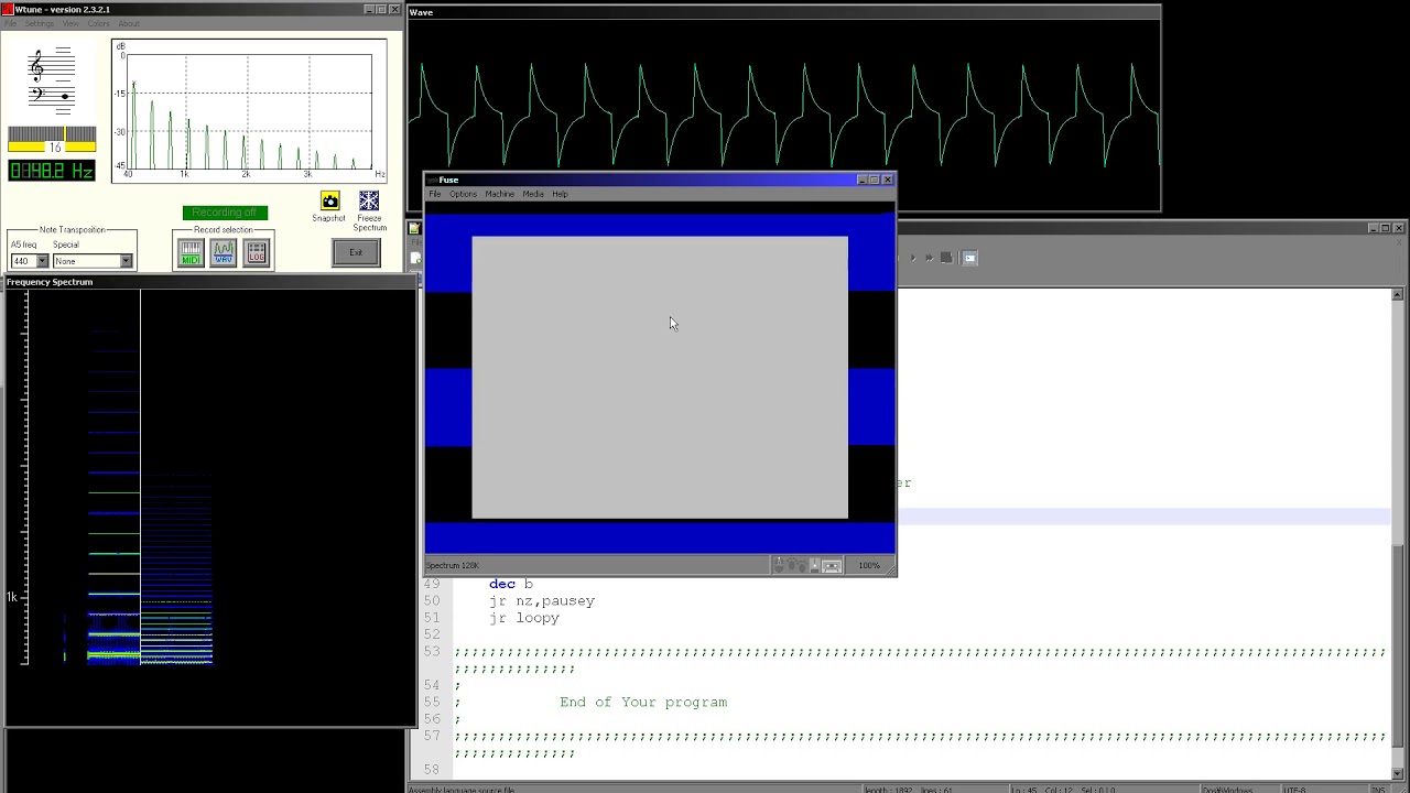 Learn 6502 and Z80 Assembly - Beeper sound on the Spectrum 48k and