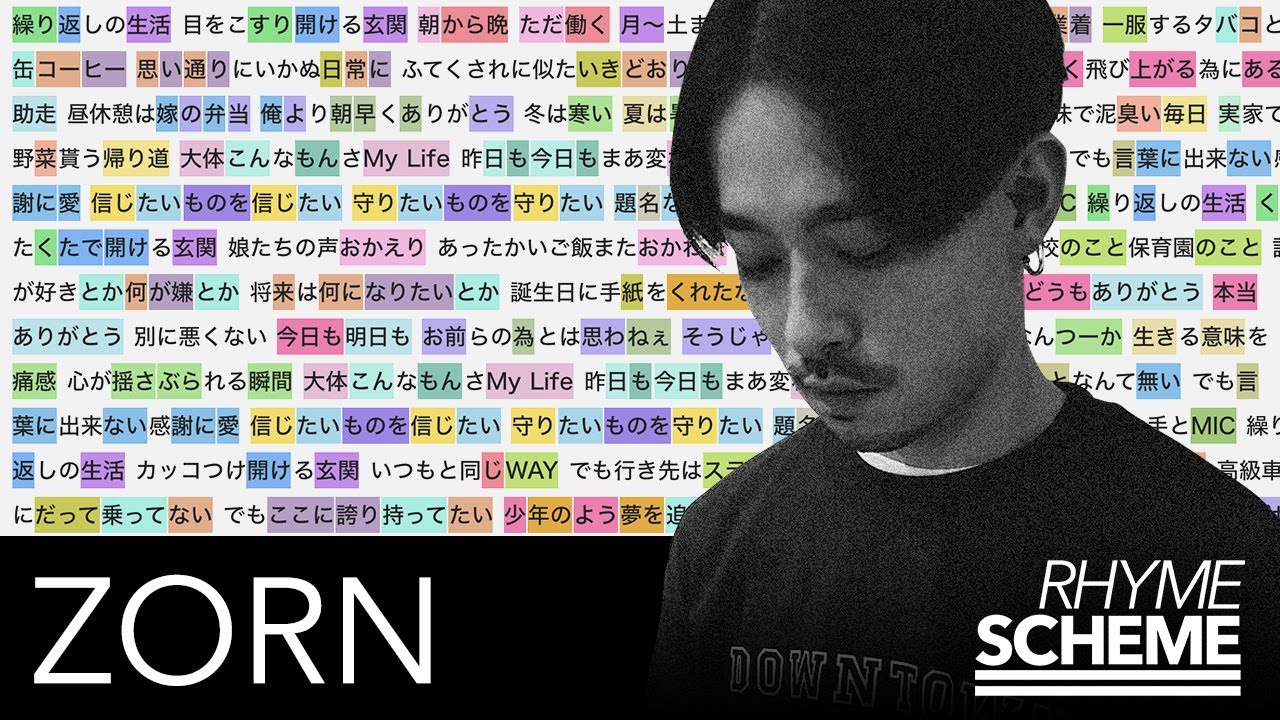Japanese Hiphop Rhyme Scheme | My Life - ZORN (2015) - YouTube