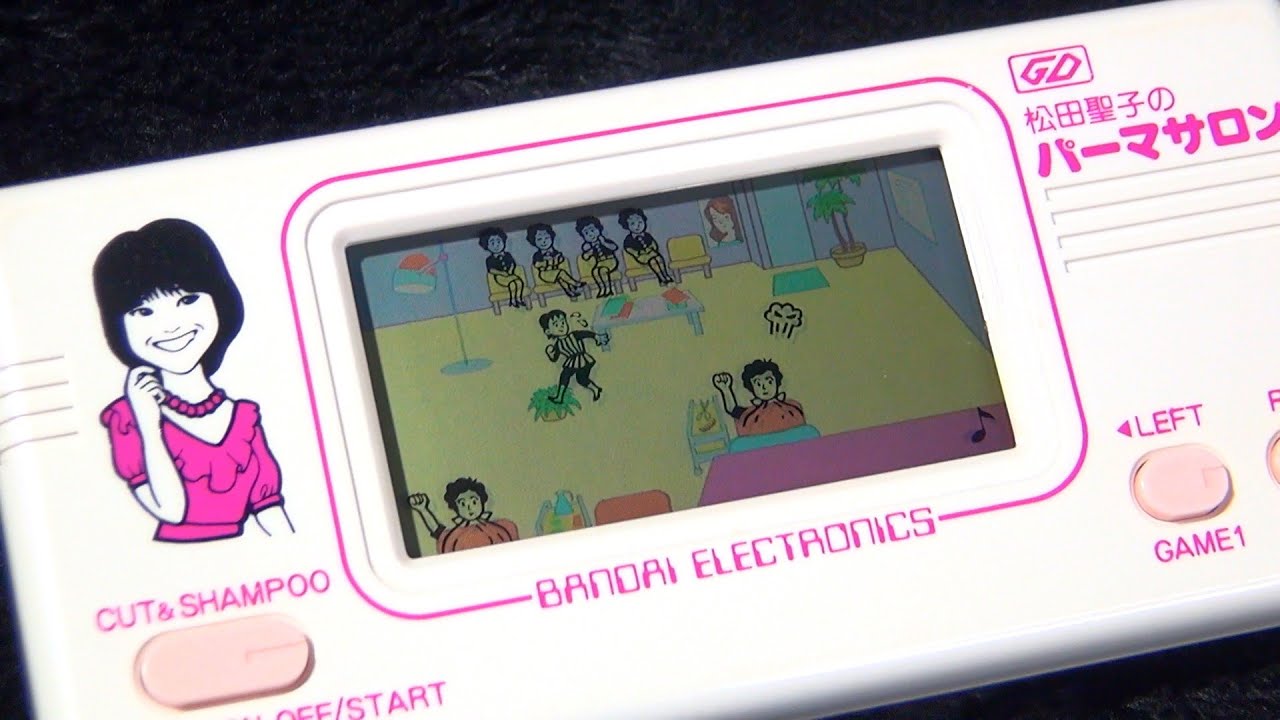 レトロ 電子ゲーム】バンダイ ゲームデジタル 松田聖子のパーマサロン