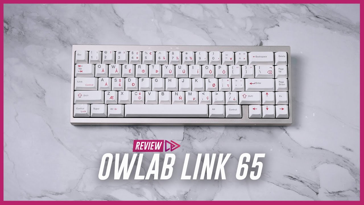 Screwless, Springy Custom Keyboard | Owlab Link 65 Review - YouTube