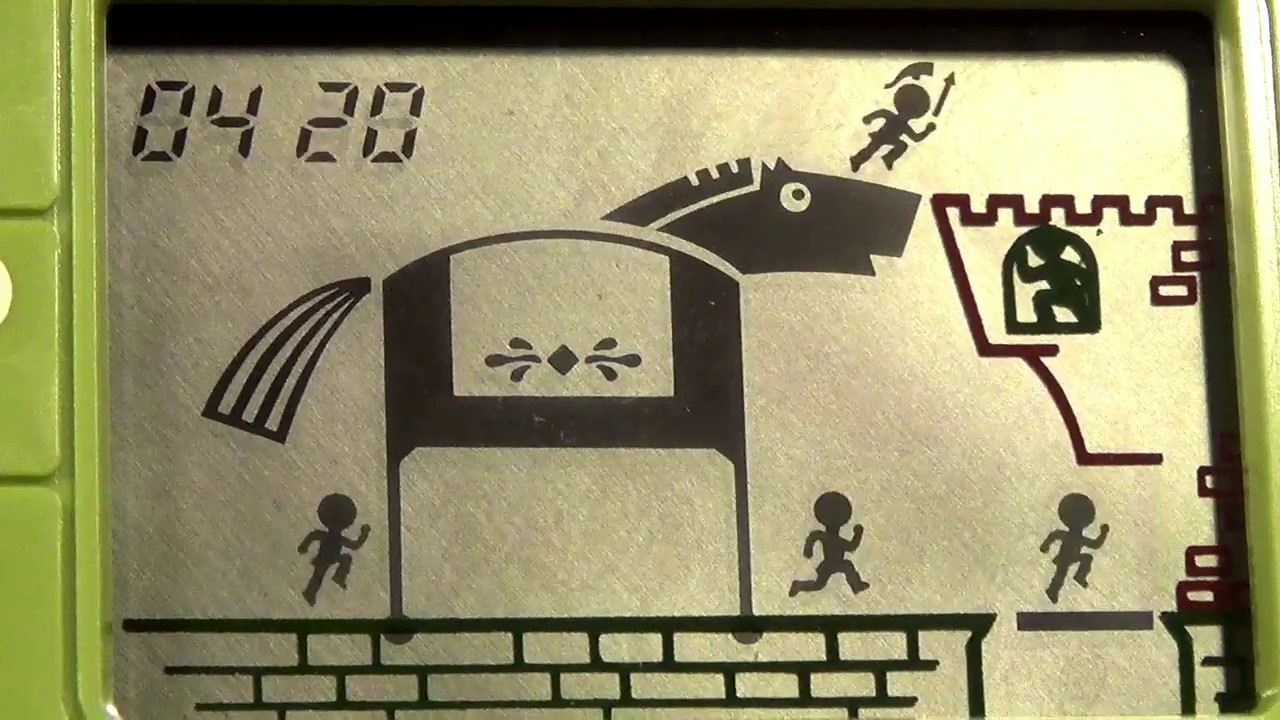 レトロ 液晶ゲーム】学研 トロイの木馬 名作 80年 玩具 馬 戦争 砦