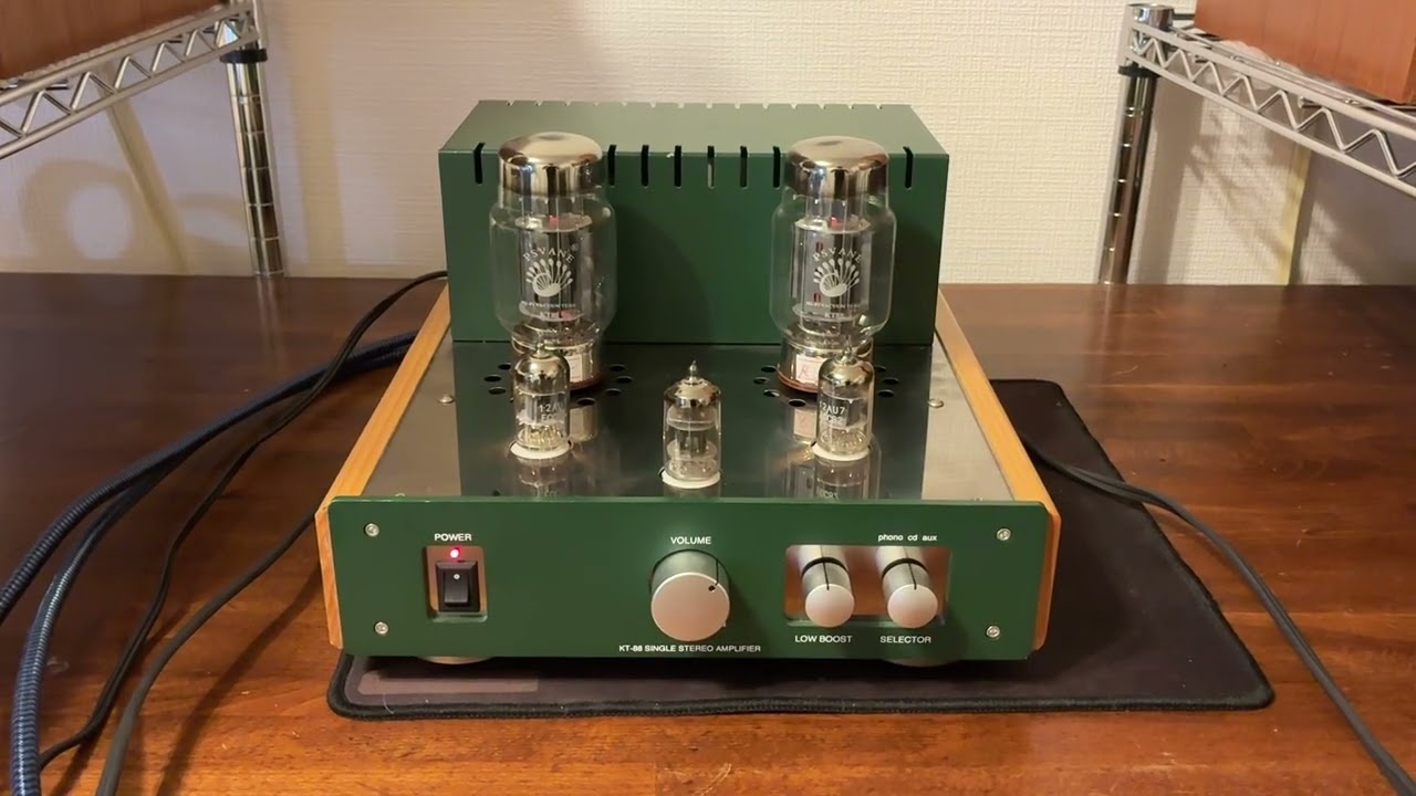 オーディオ視聴動画 ADVANCE社製 KT88 single シングルアンプ 真空管