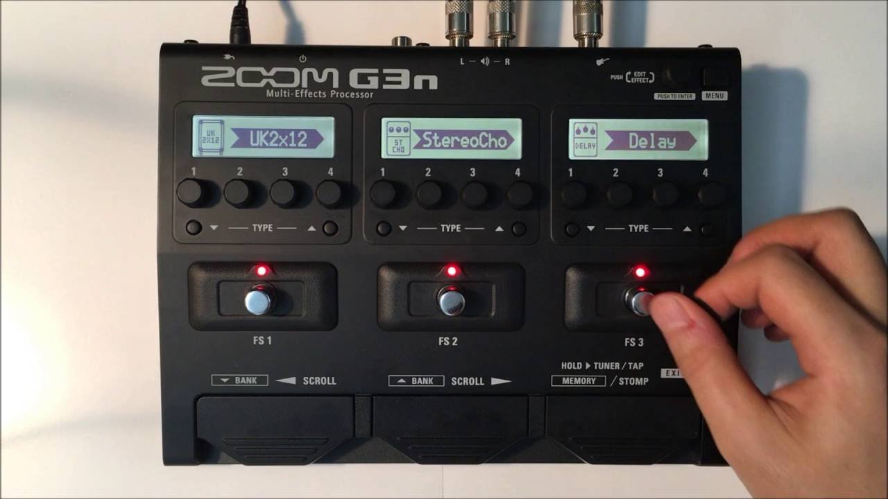 ZOOM G3n - マルチエフェクター「G5n」のダウンサイズ版であり
