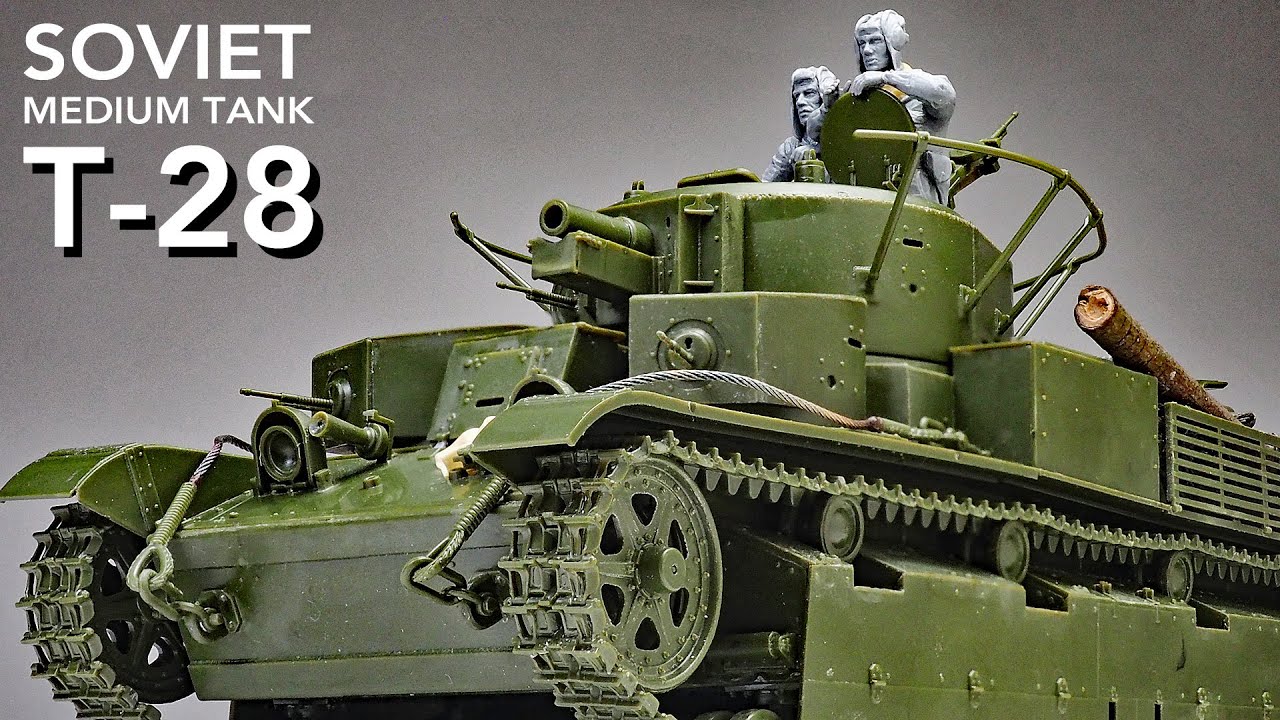 SOVIET MEDIUM TANK T-28 - Part 1 - 1/35 ZVEZDA - [ model building