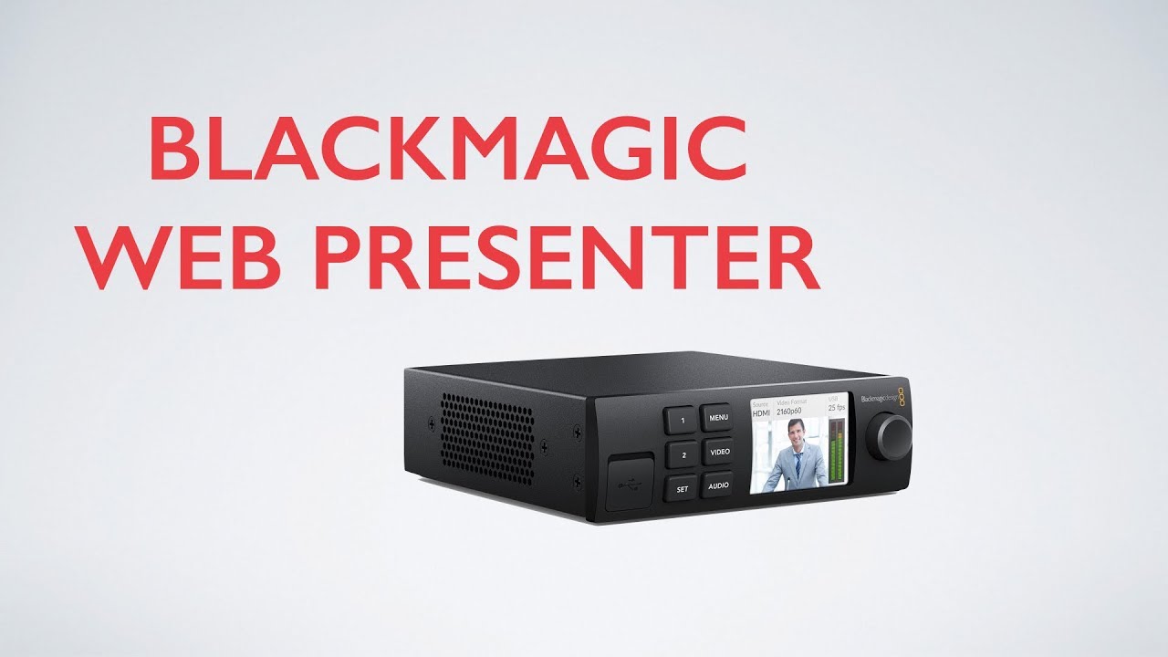 Black Magic Web Presenter - YouTube