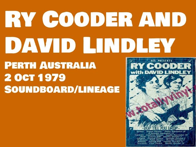 Ry Cooder and David Lindley /Perth Australia ,2 Oct 1979 - YouTube