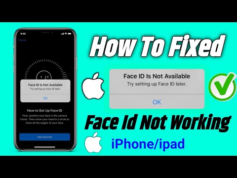 how to fix face id is not available try setting up face id later