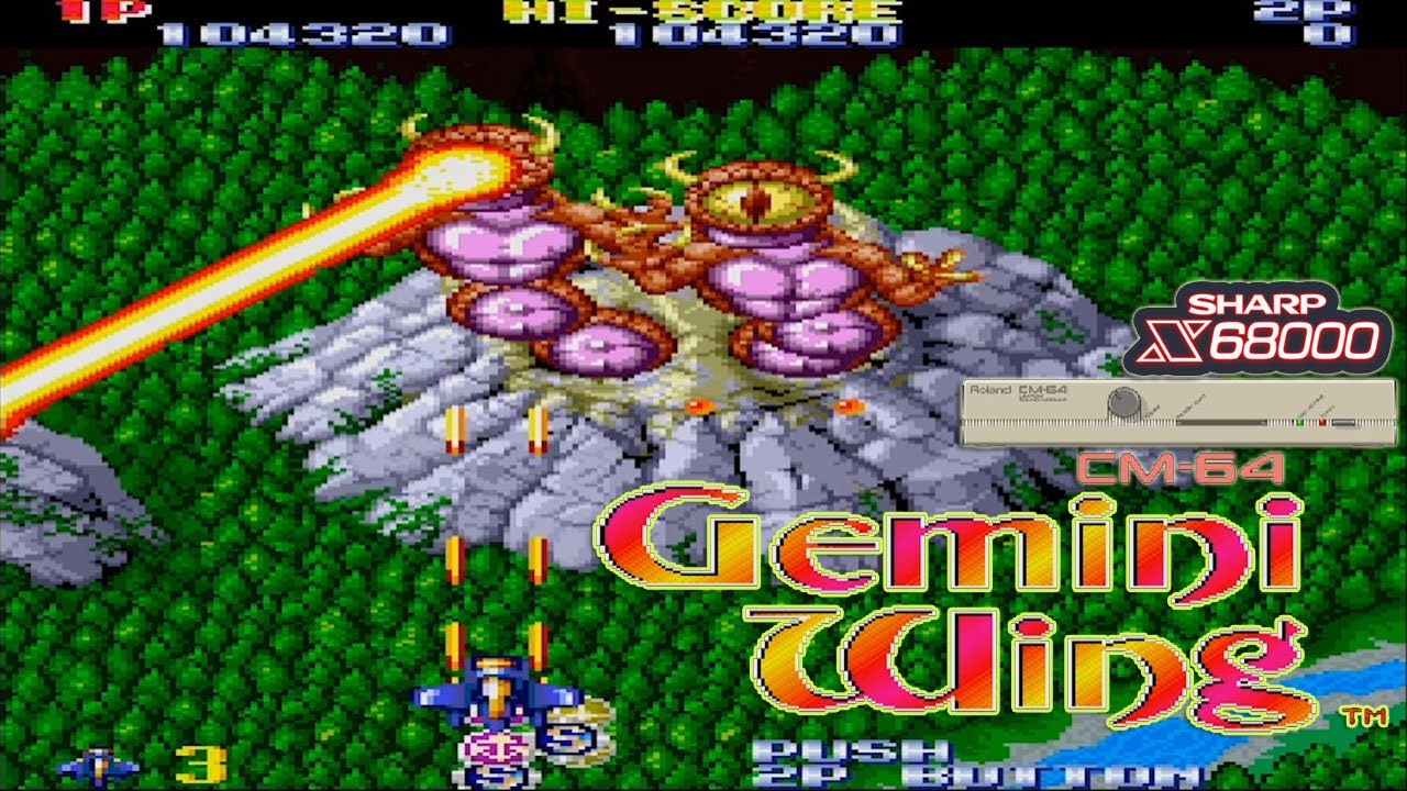X68000 [CM-64] ジェミニウィング / Gemini Wing - Full Game - YouTube