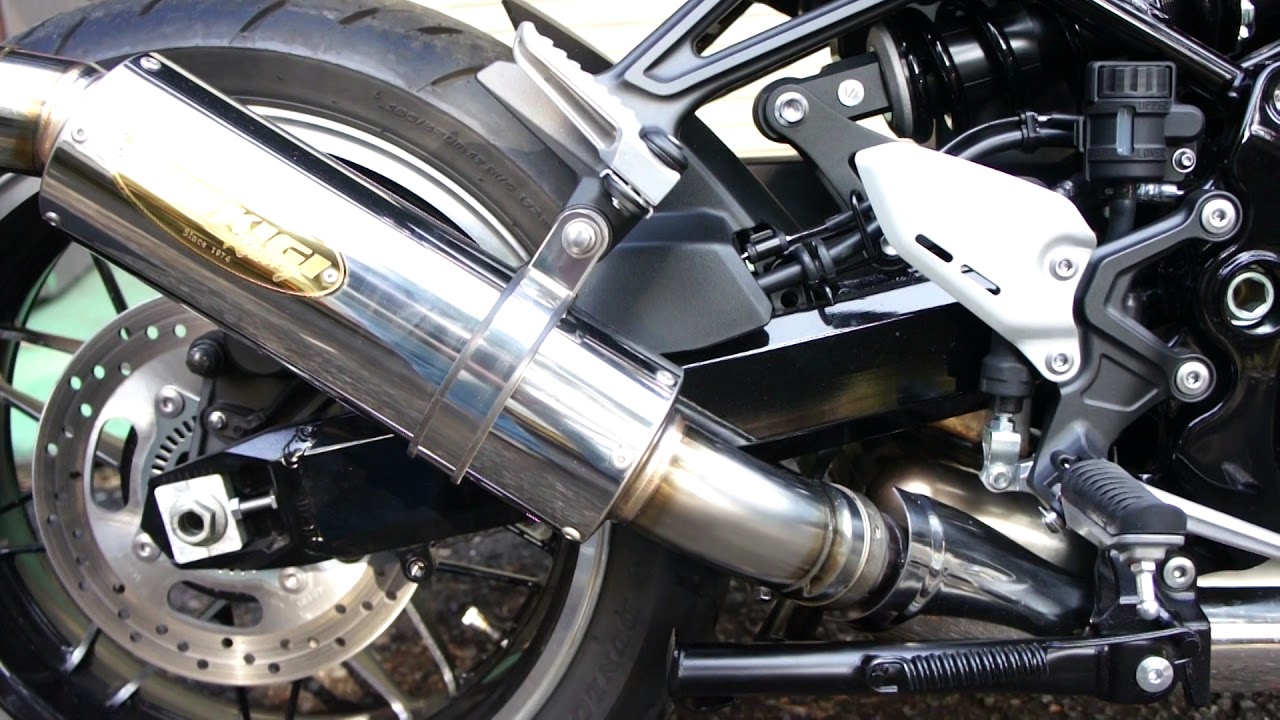 KAWASAKI Z900RS 月木レーシング スリップオンマフラー サウンド