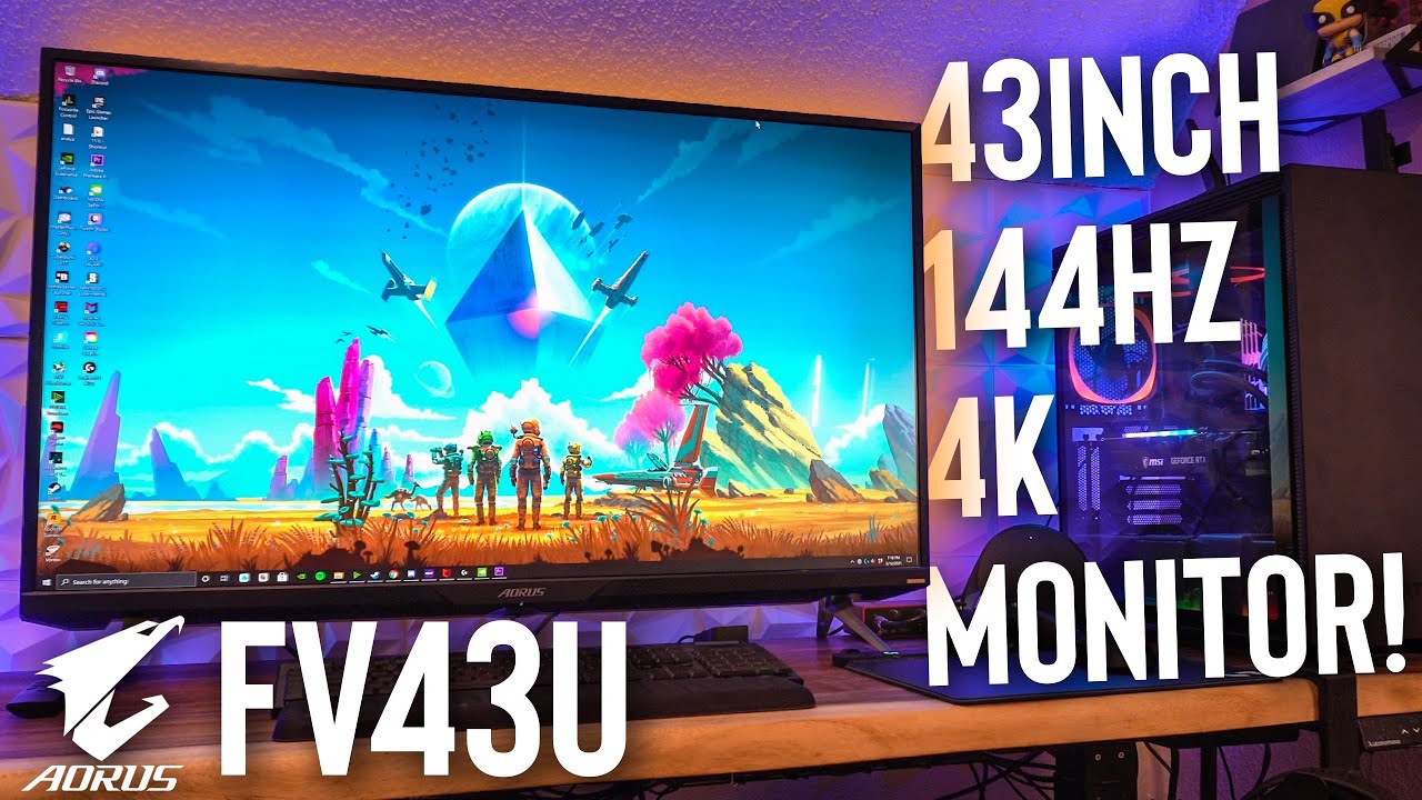 Aorus 43inch 144hz 4K Monitor! (FV43U) - YouTube