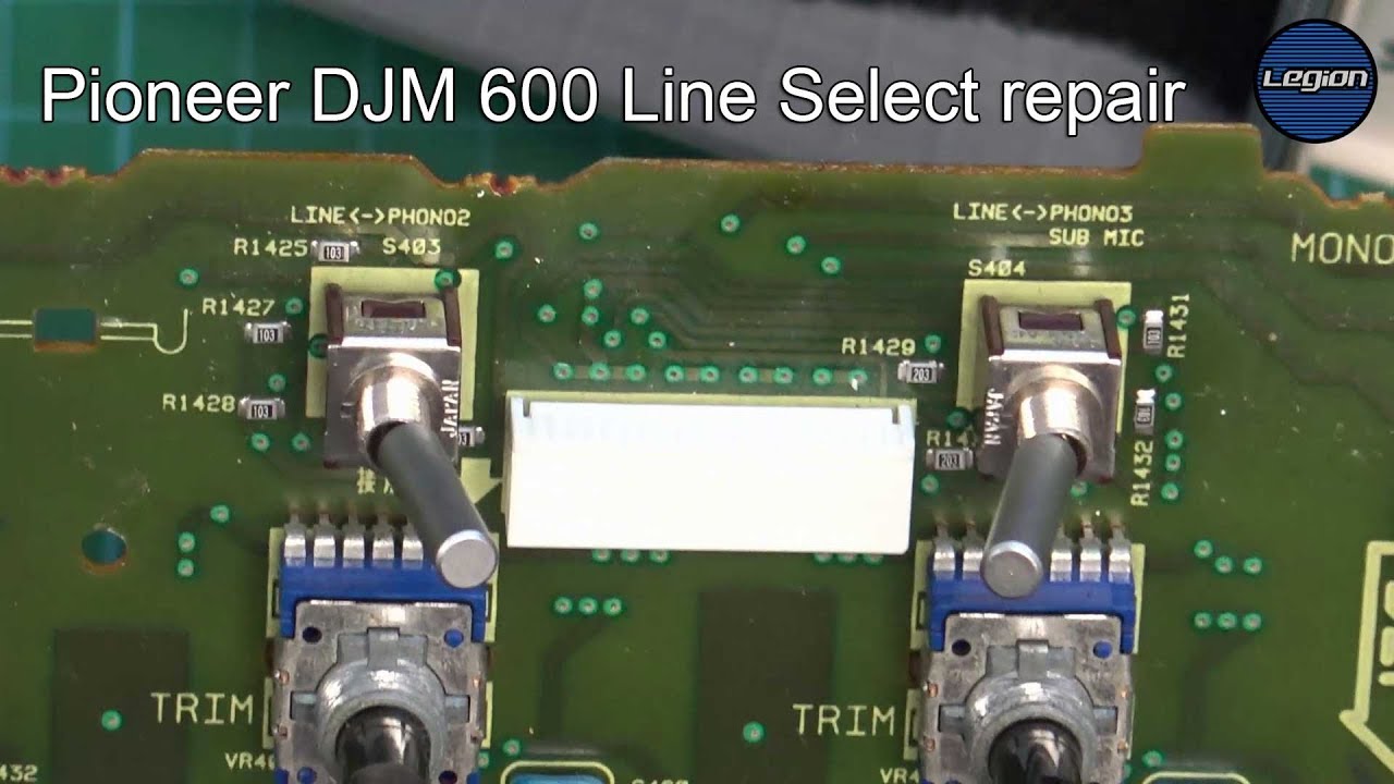 新しいDJ機器修理ビデオが出ました - DJM 500/600のラインセレクト