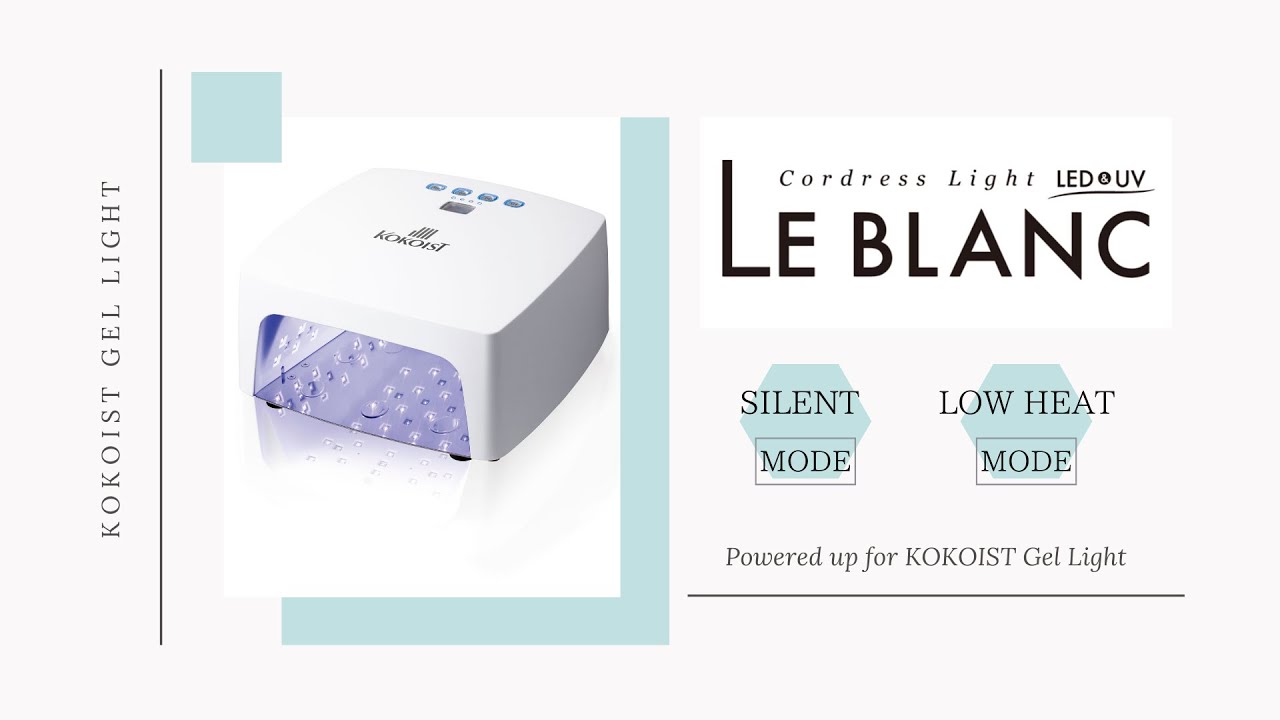 New Release] KOKOIST Le Blanc Cordless LED & UV Light - YouTube
