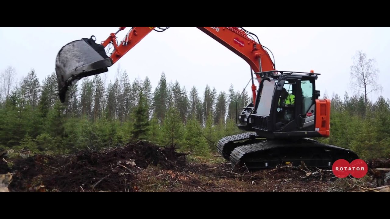 Hitachi ZX135USL-5B Juva 2015 - YouTube