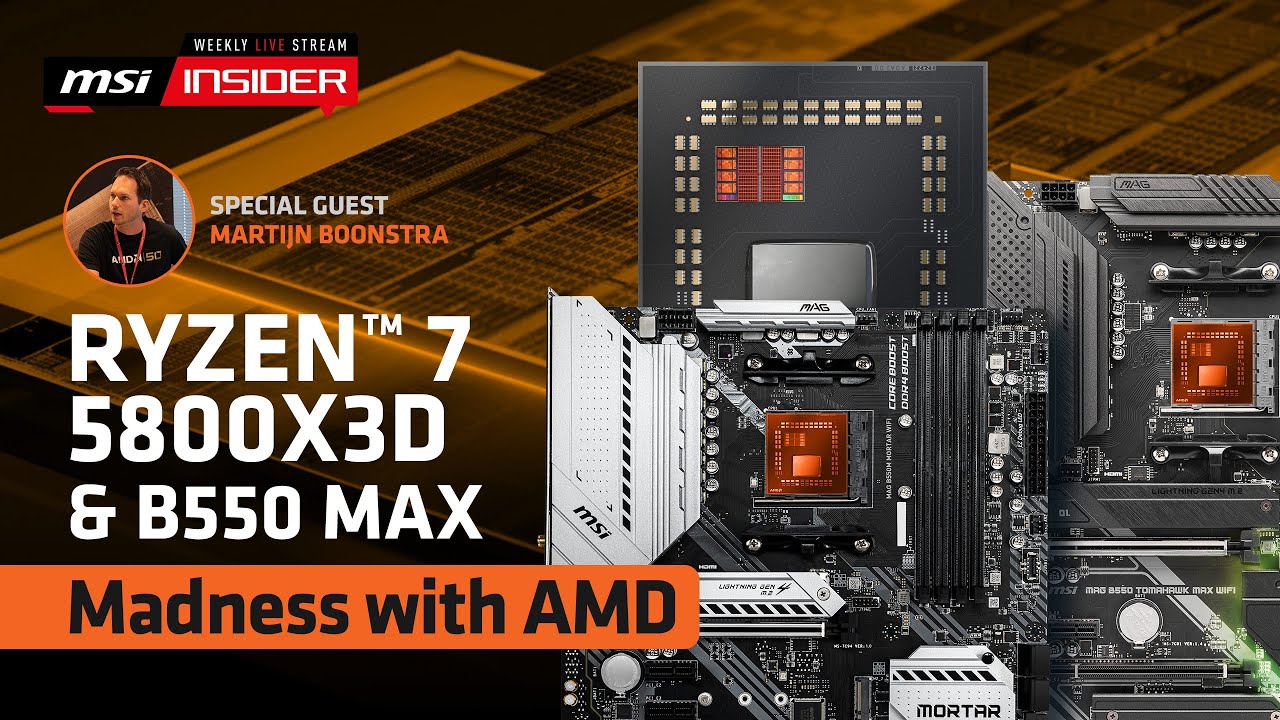 Ryzen 7 5800X3D & B550 MAX madness with AMD - YouTube